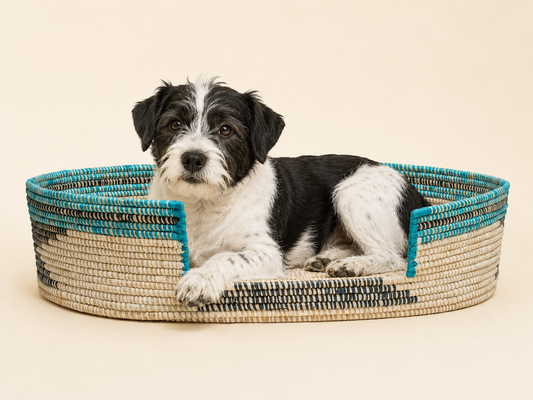 The Azure — Gombe Handwoven Pet Bed