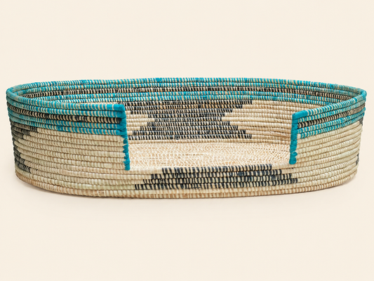 The Azure — Gombe Handwoven Pet Bed
