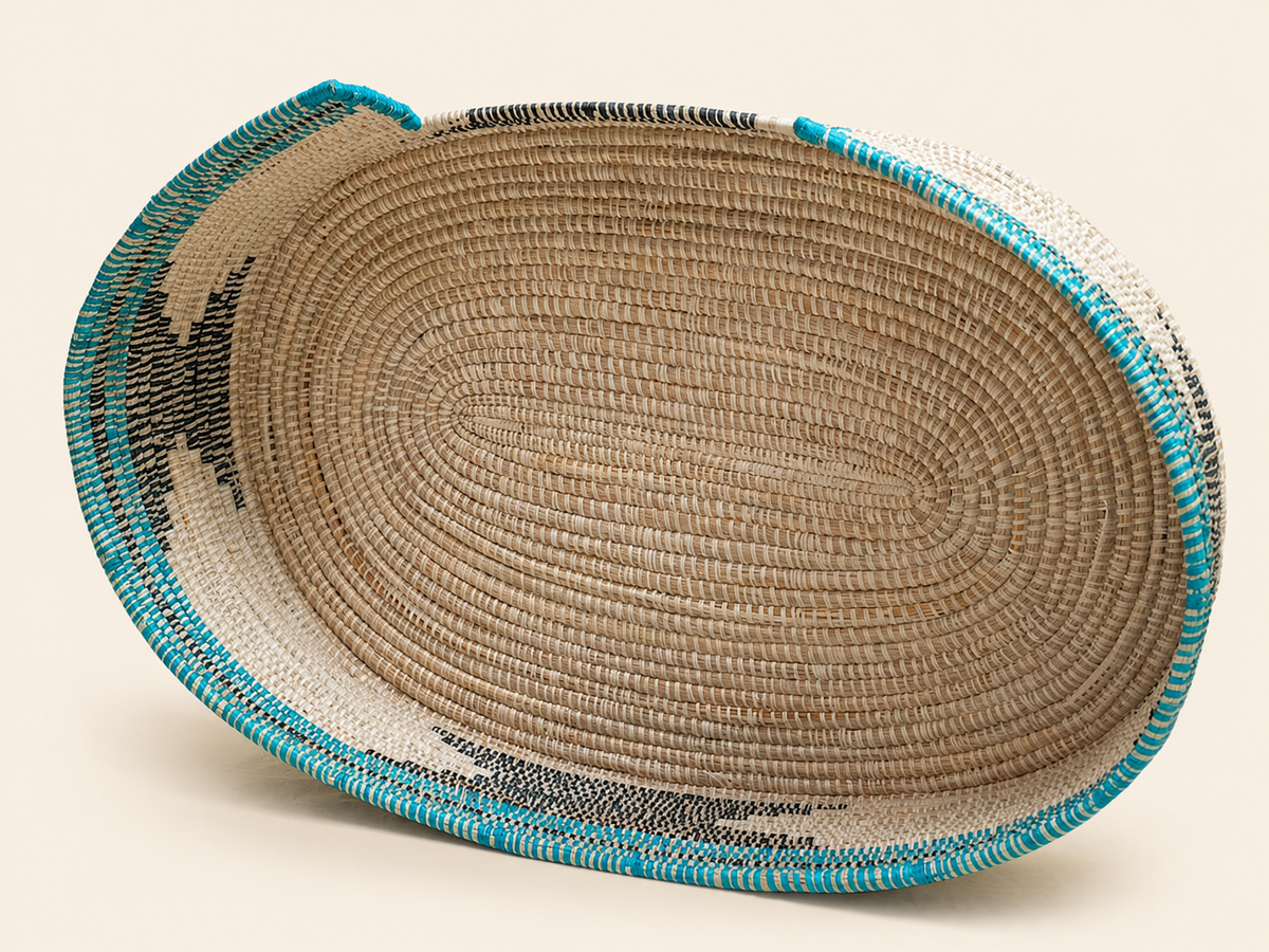 The Azure — Gombe Handwoven Pet Bed