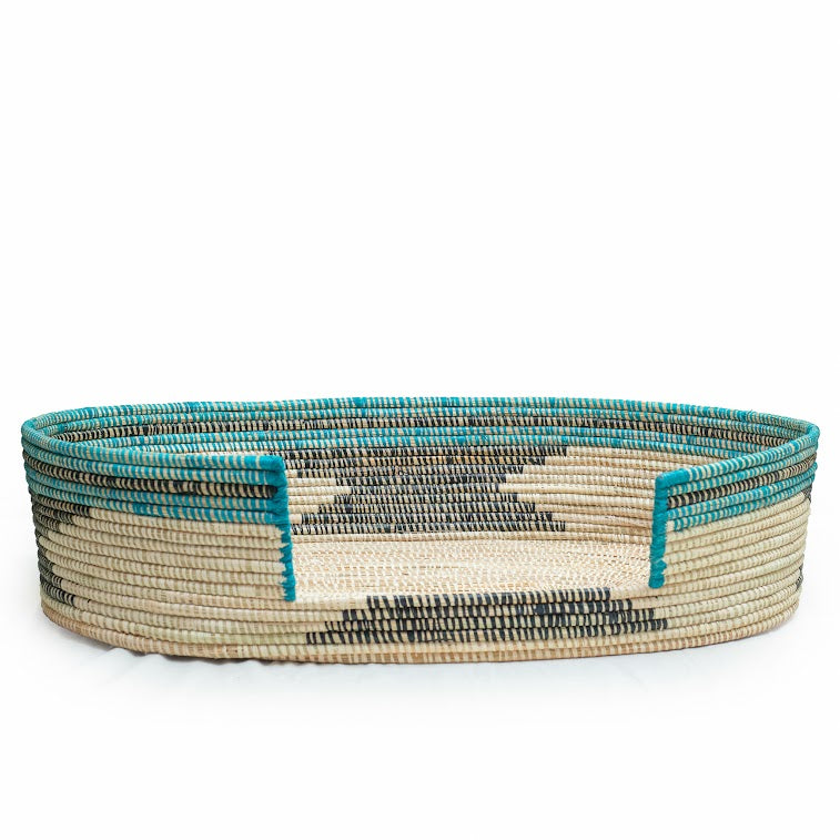 The Azure — Gombe Handwoven Pet Bed